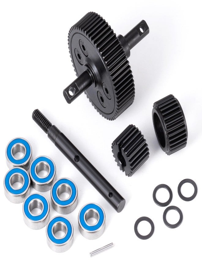 WEFEINO Steel Gearbox Transmission Gear Set with Ball Bearing Upgrade Parts for 1/10 Tra-xxas Slash 2WD Rustler Stampede Bandit VXL RC Car - Image 1